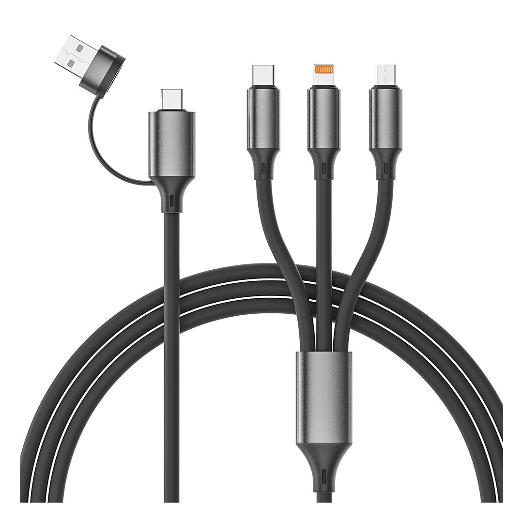 SYNERGY 6IN1, kabllo usb type-c për karikim dhe të dhëna, 6 në 1, 65w