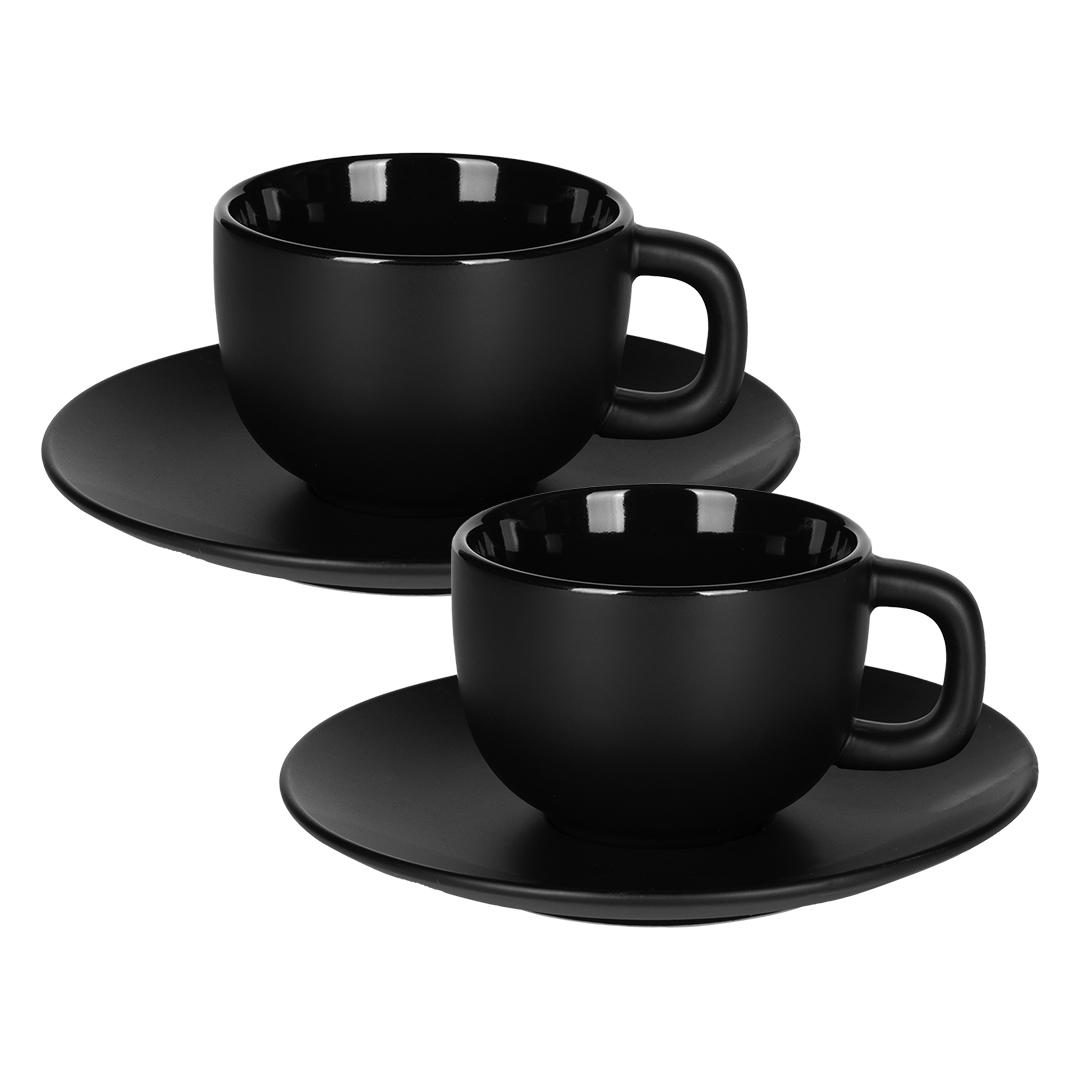 TOTEM, filxhan dhe pjatëz qeramike për cappuccino, 200 ml