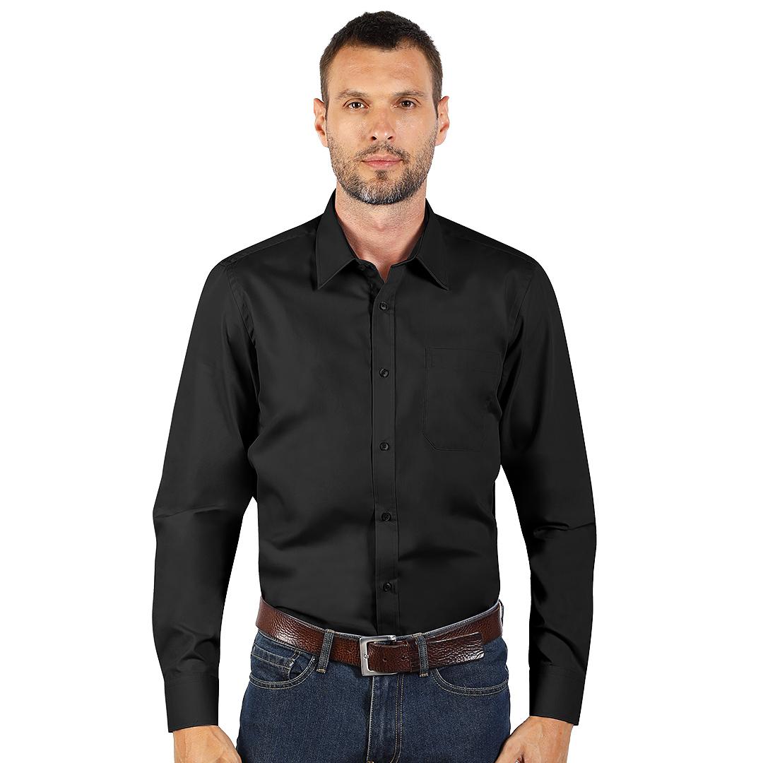 COMFORT LSL MEN, këmishë me mëngë të gjata për meshkuj e zezë